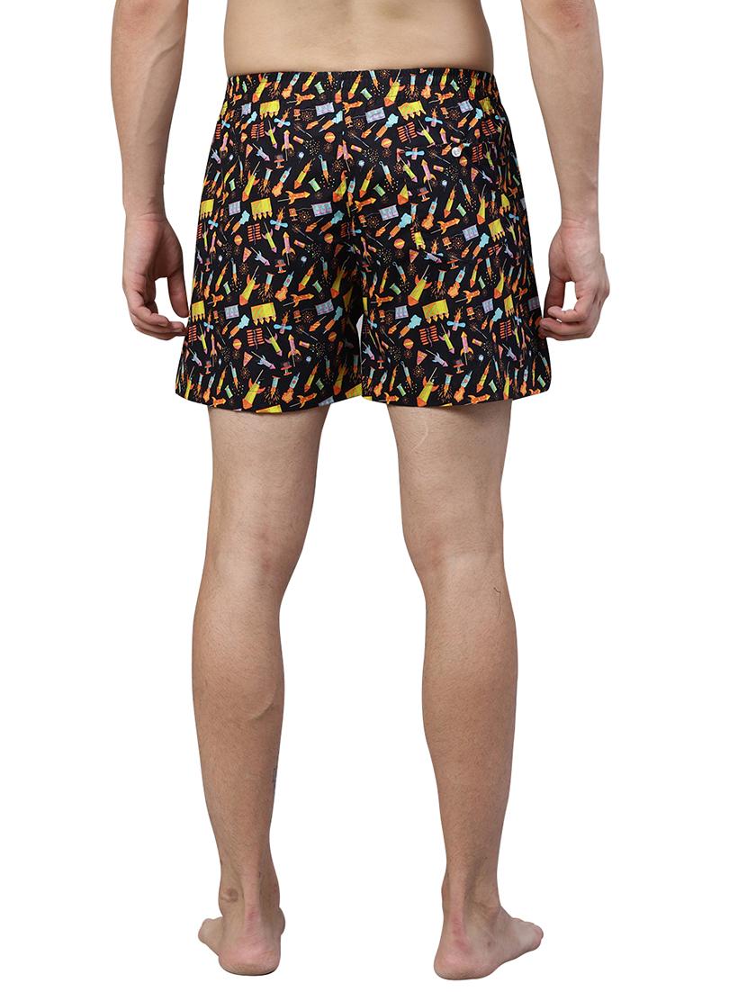 black printed boxer - 17148379 - Standard Image - 2