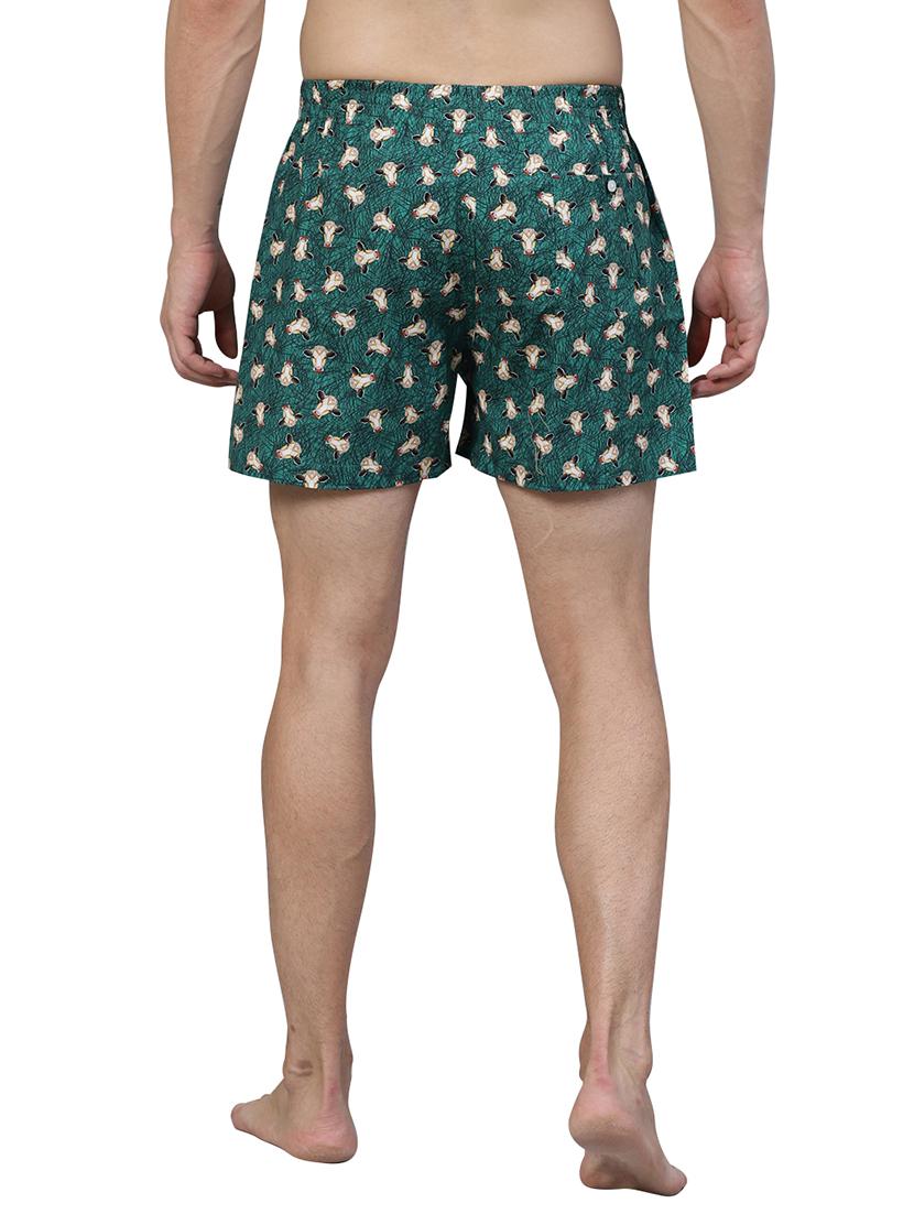green printed boxer - 17148387 - Standard Image - 2