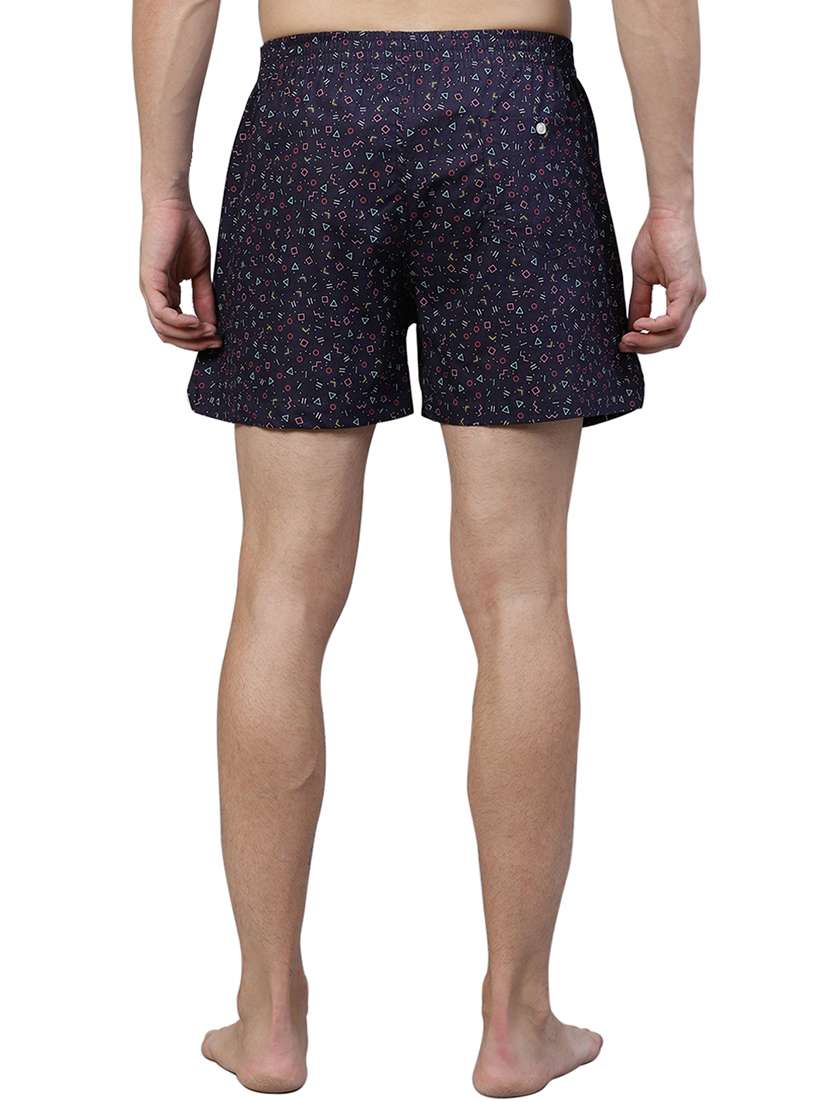 navy blue printed boxer - 17148391 - Standard Image - 2