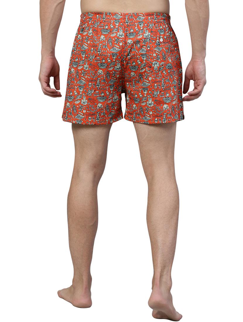 red printed boxer - 17148393 - Standard Image - 2