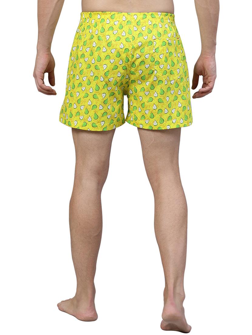yellow printed boxer - 17148394 - Standard Image - 2