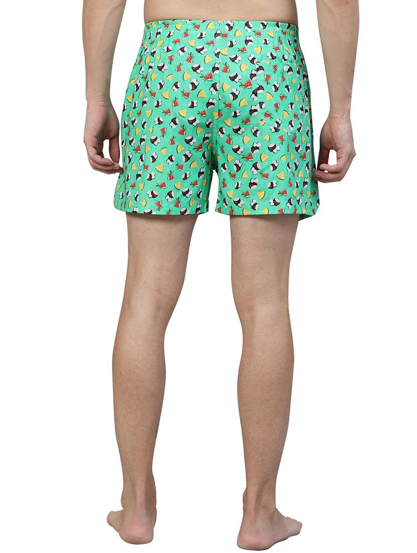 green printed boxer - 17148426 - Standard Image - 2