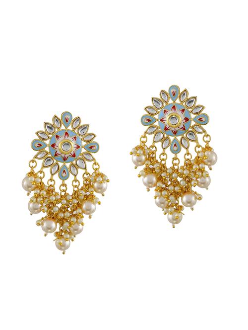 gold tone gold plated chandellier earring - 17152421 -  Standard Image - 0