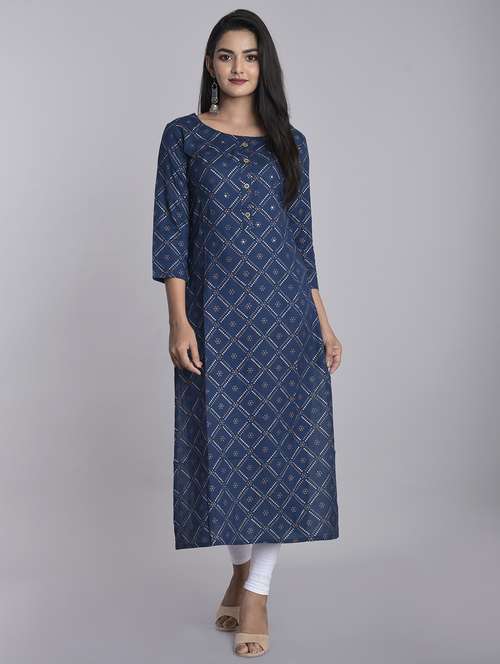 women's straight kurta - 17153239 - Standard Image - 0