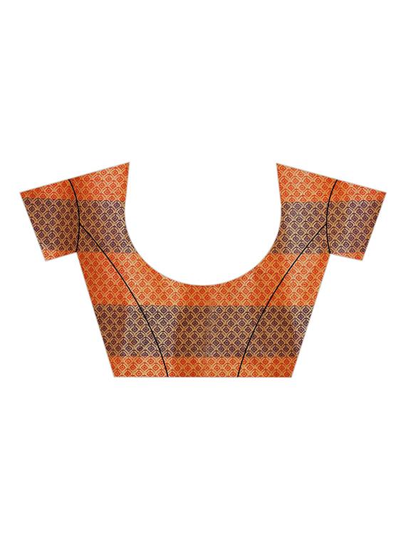 self design kanjivaram saree with blouse - 17153664 - Standard Image - 2