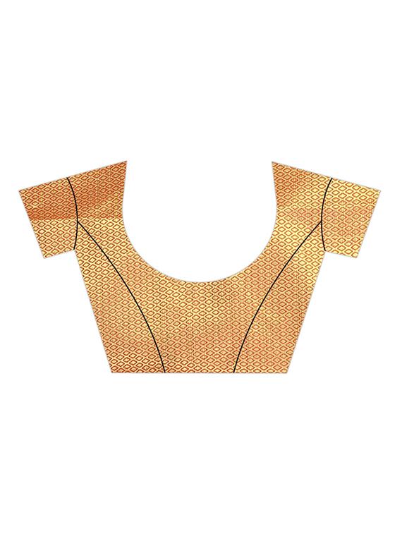 self design kanjivaram saree with blouse - 17153683 - Standard Image - 2