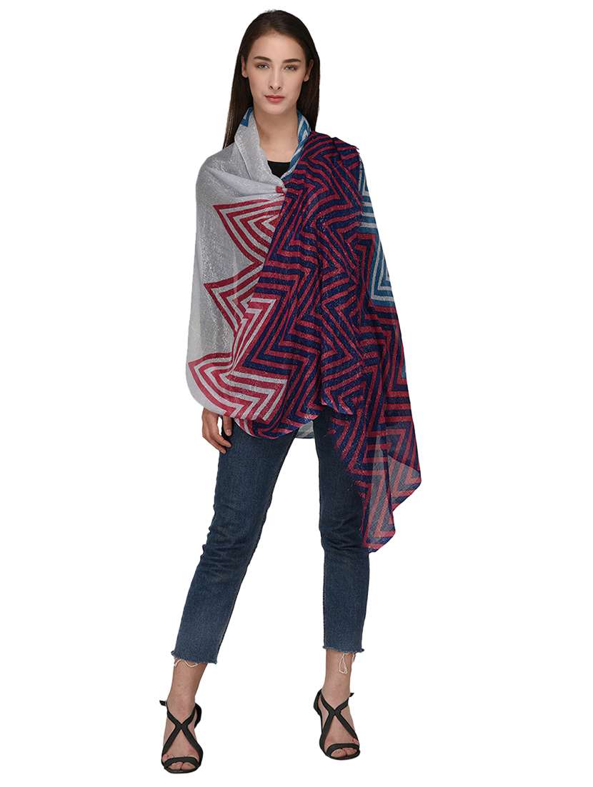 chevron print stoles - 17154044 - Standard Image - 2