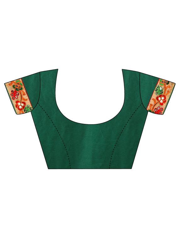 floral embroidered saree with blouse - 17154120 - Standard Image - 2