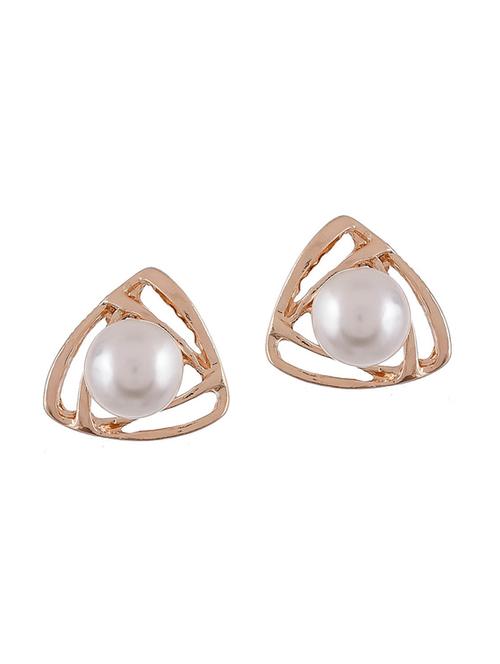 gold plated studs earring - 17156060 - Standard Image - 0