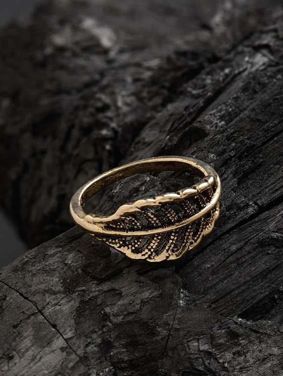 gold brass finger  ring