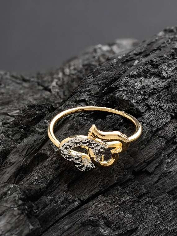 gold brass finger  ring