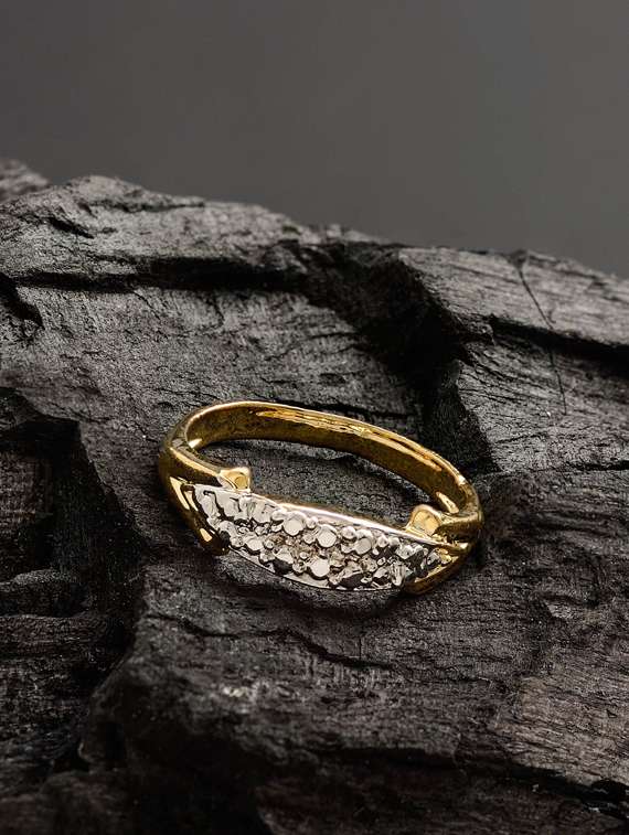 gold brass finger  ring