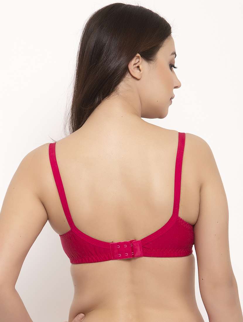 pink cotton regular bra - 17160063 -  Standard Image - 2