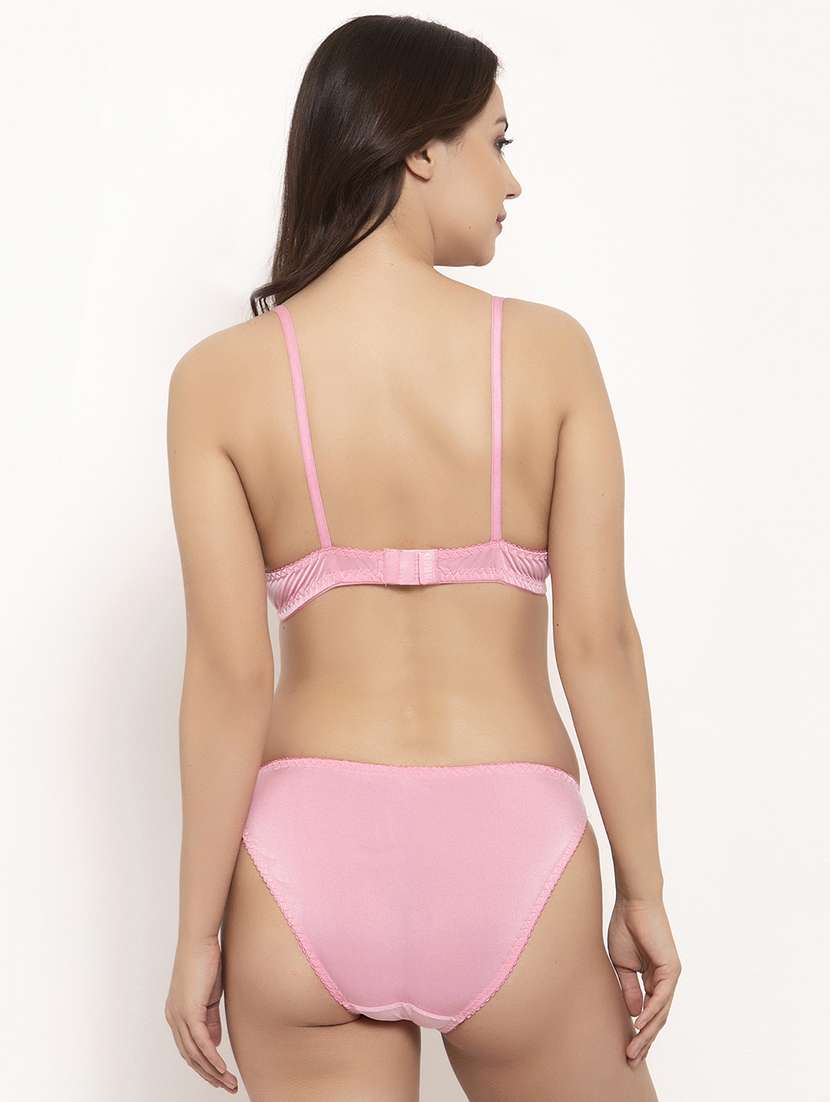 lace panel bra & panty set - 17160085 - Standard Image - 2