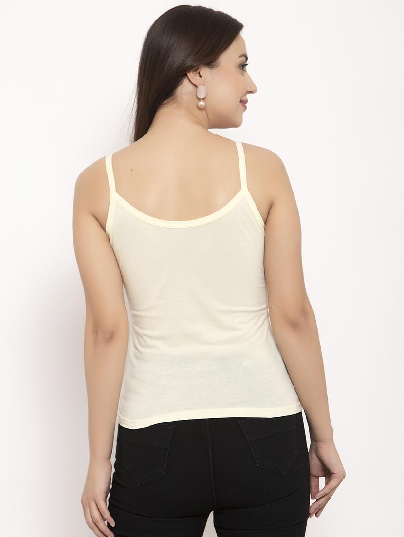 yellow cotton camisole - 17160094 - Standard Image - 2