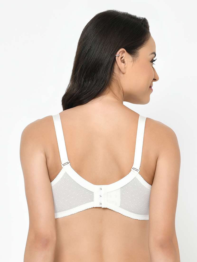 white cotton regular bra - 17160156 -  Standard Image - 2