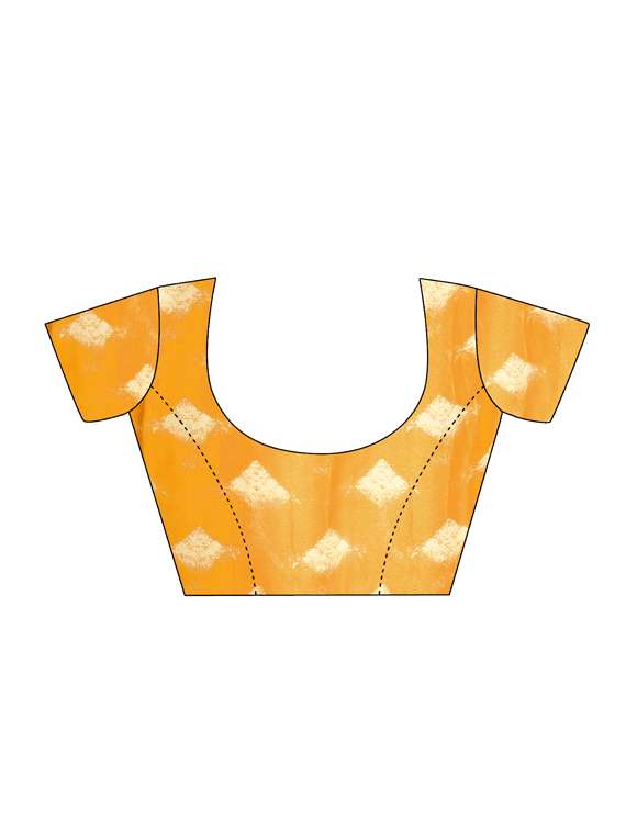 abstract printed saree with blouse - 17161260 - Standard Image - 2