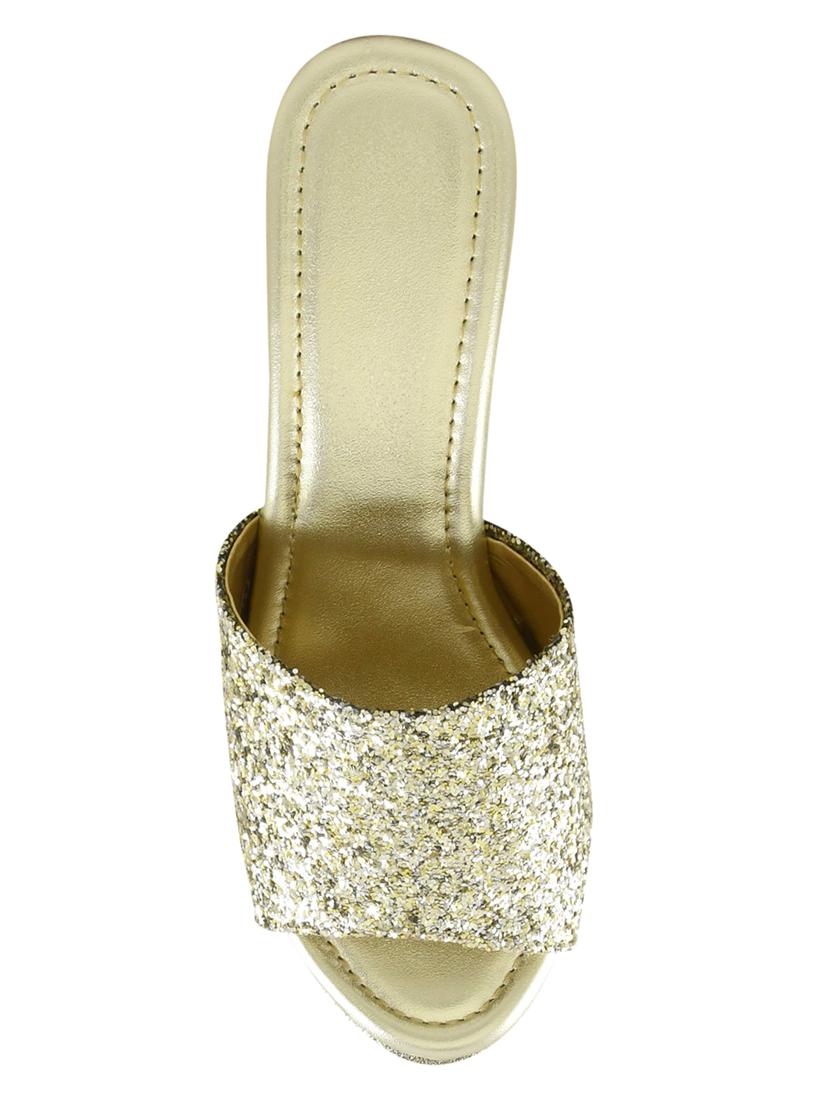 gold slip on wedges - 17164293 - Standard Image - 2