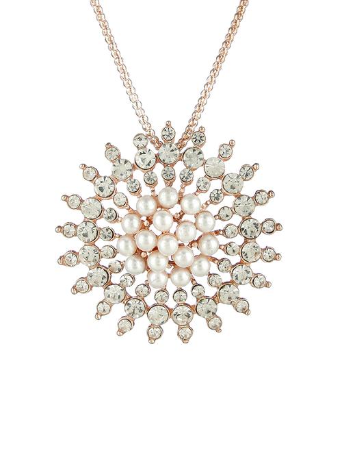 pink metal pendant - 17165061 - Standard Image - 0