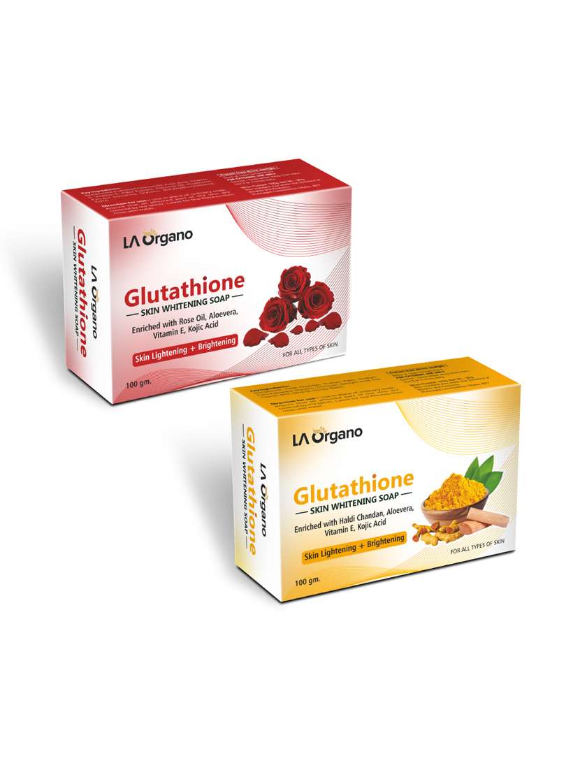 glutathione whitening soap with rose & glutathione haldi chandan soap for skin lightening,brightening -(pack of 2,100gm each)
