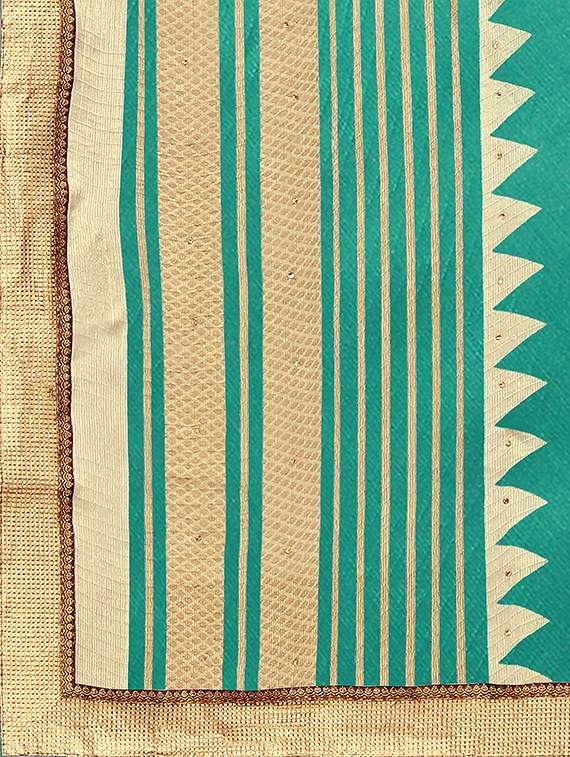 solid bordered saree with blouse - 17166316 - Standard Image - 2