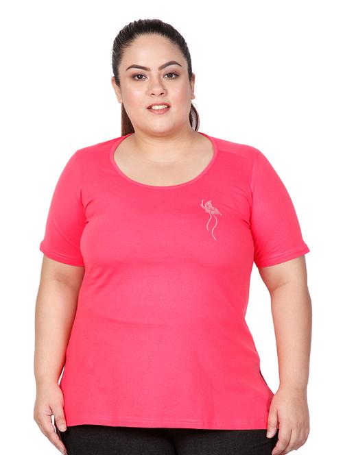 women's plain round neck t-shirt - 17167582 - Standard Image - 0