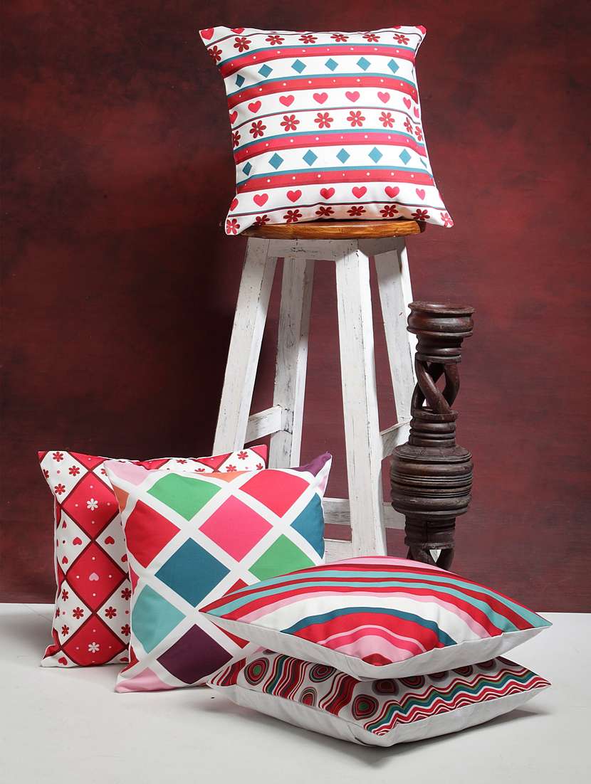 polyester cushion covers (set of 5)