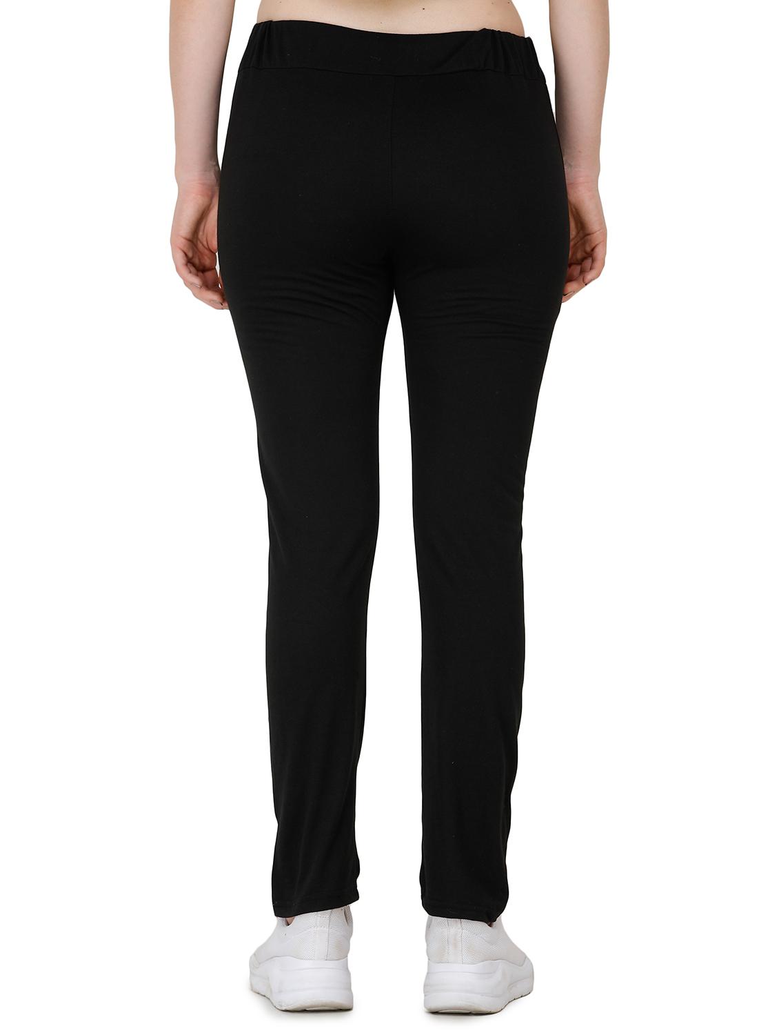 black cotton yoga pants track - 17168630 - Standard Image - 2
