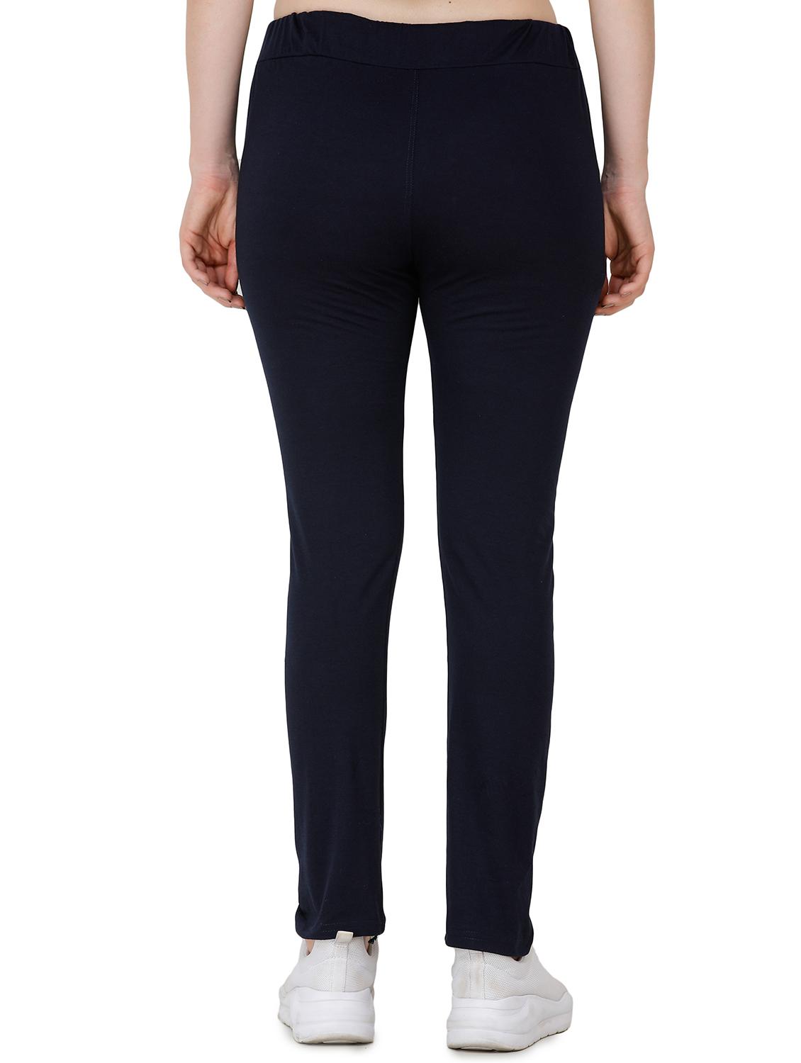 dark blue cotton yoga pants track - 17168632 - Standard Image - 2