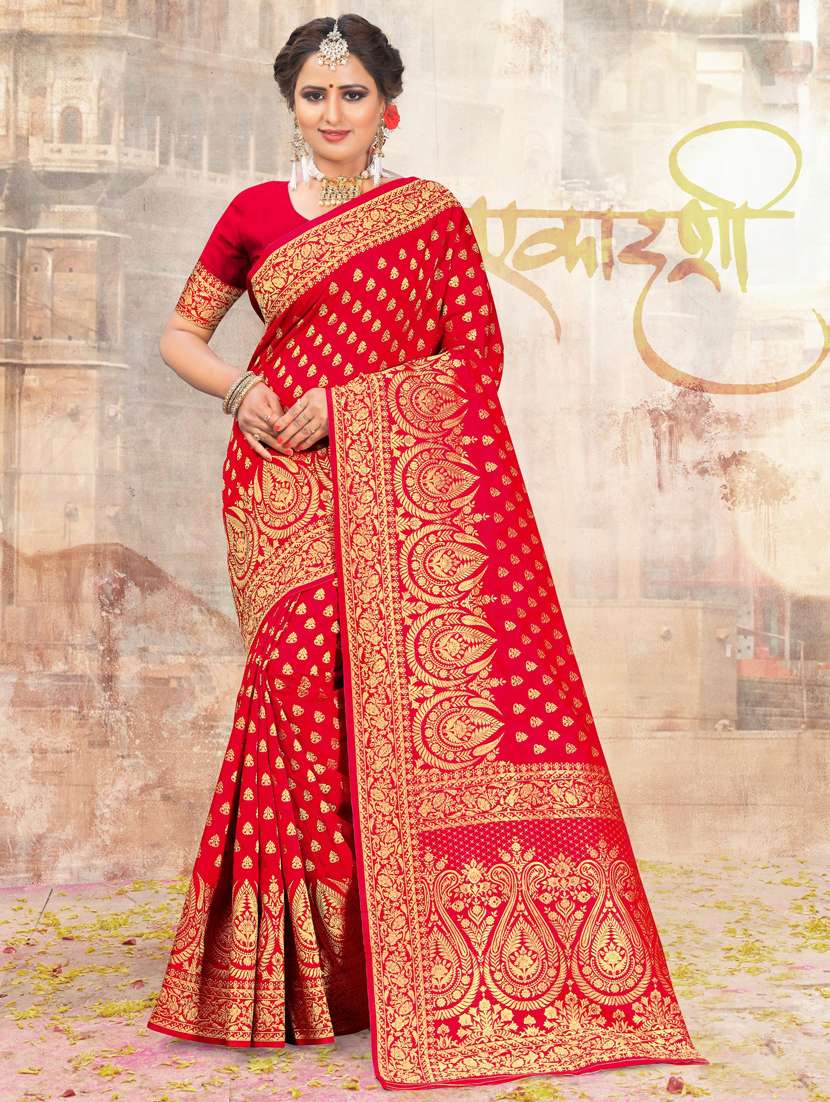 women's banarasi saree with blouse