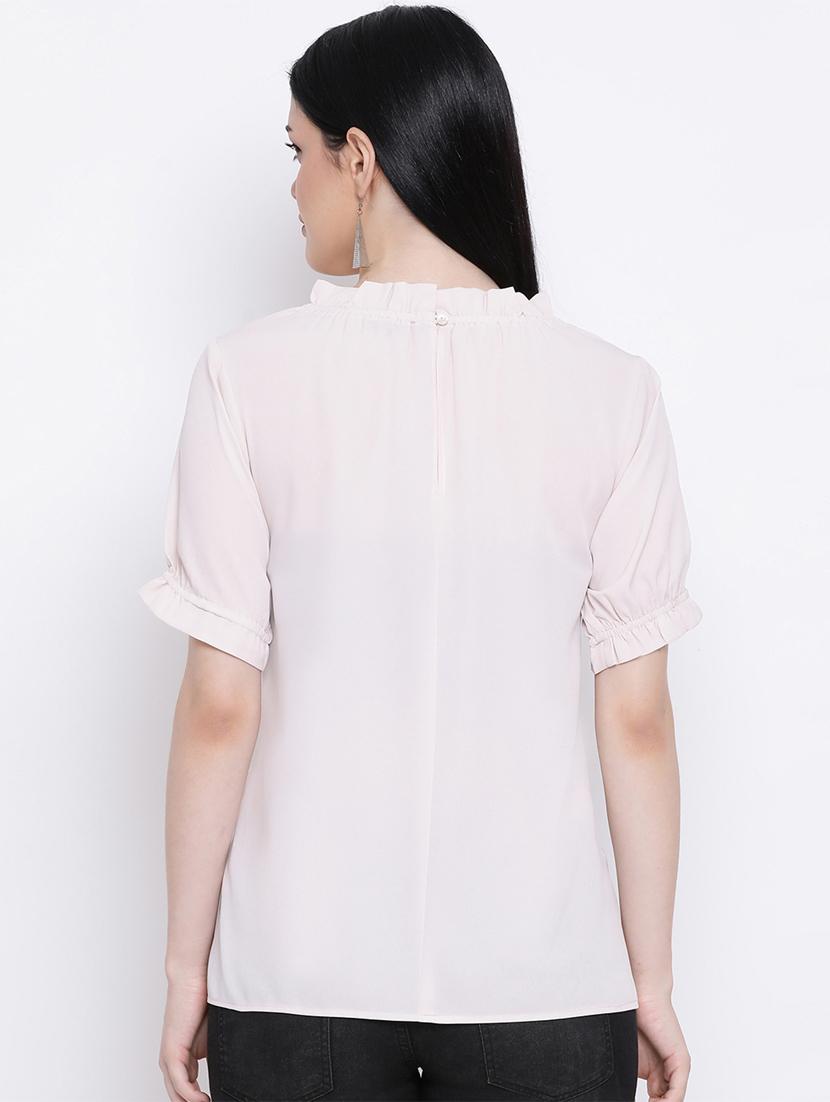 frill detail solid top - 17169581 - Standard Image - 2