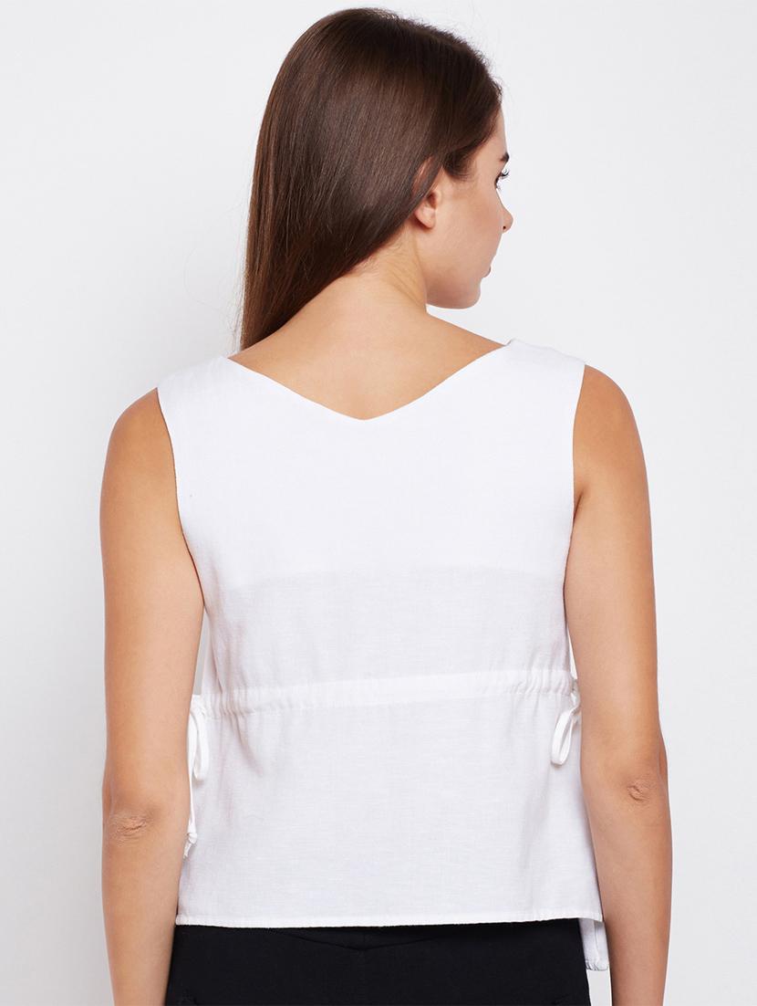 drawstring waist top - 17169594 - Standard Image - 2
