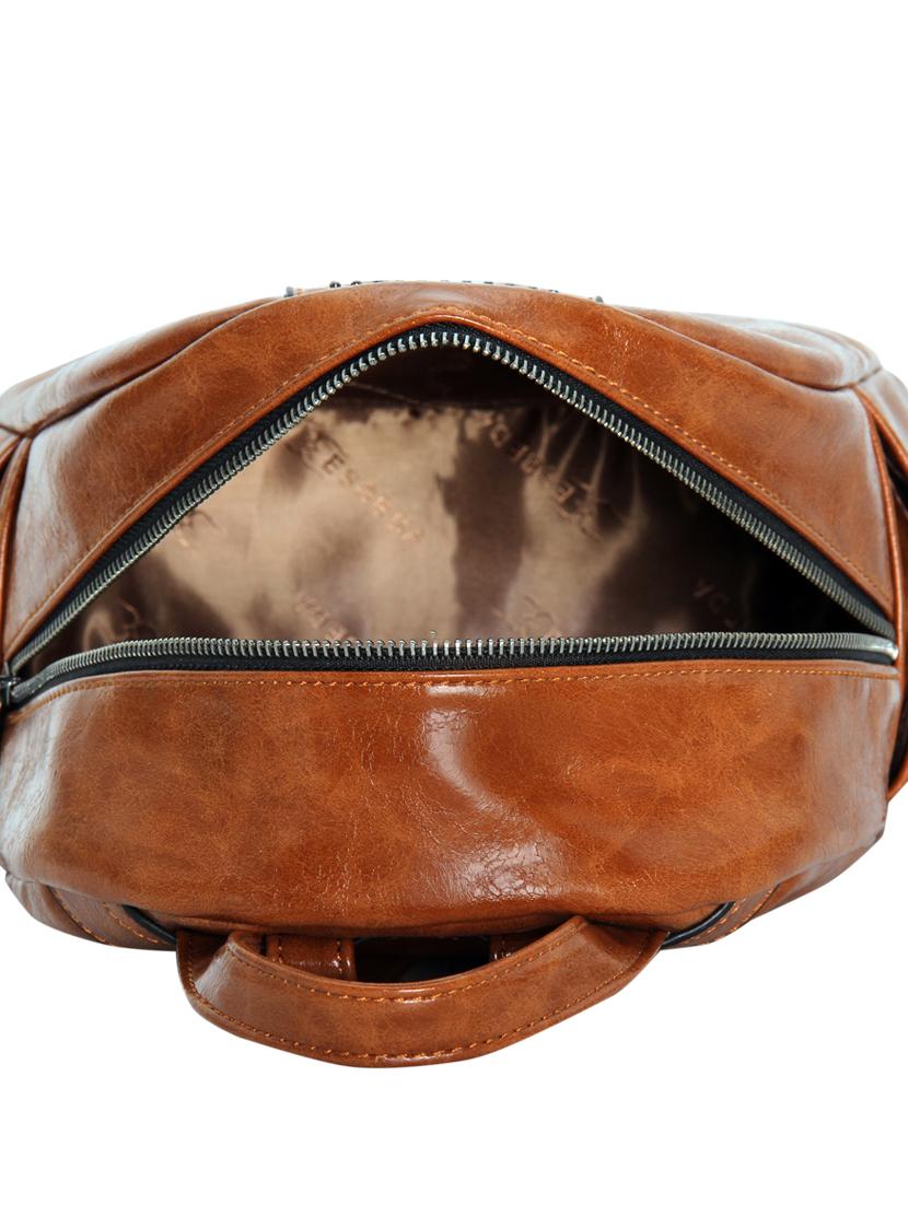 tan leatherette (pu) fashion backpack - 17169997 - Standard Image - 2
