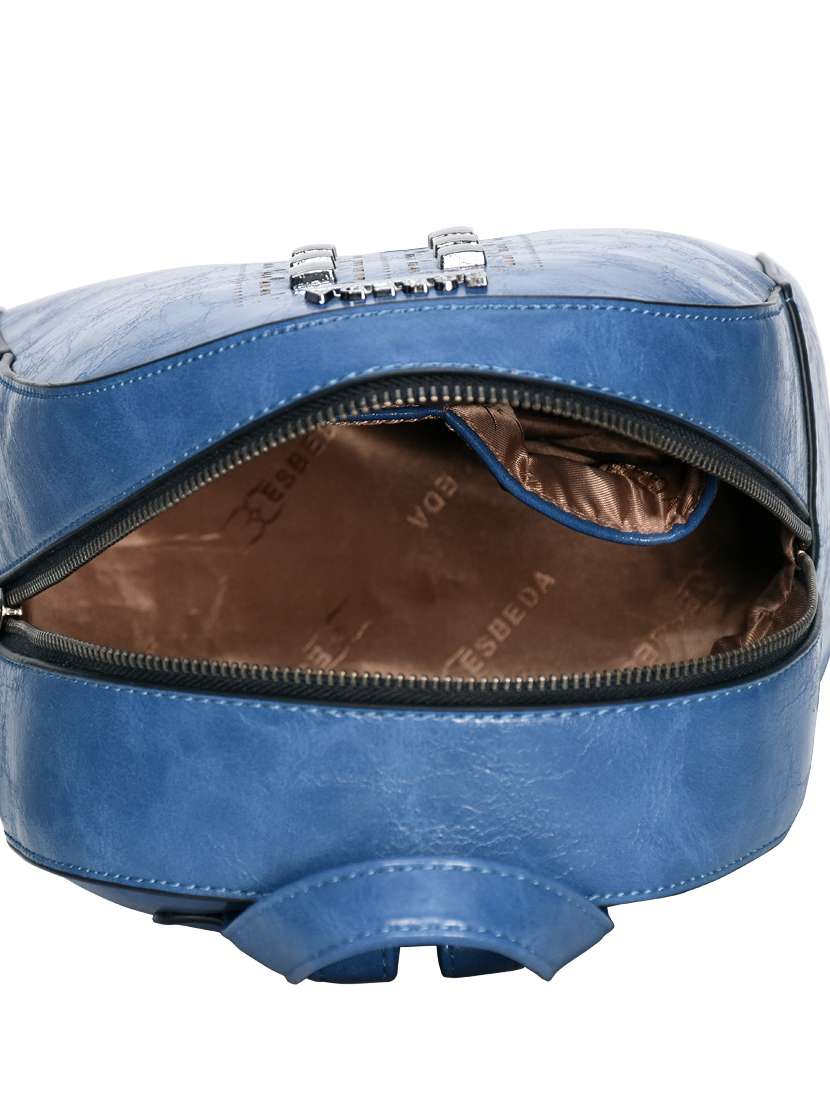 blue leatherette (pu) fashion backpack - 17170017 -  Standard Image - 2