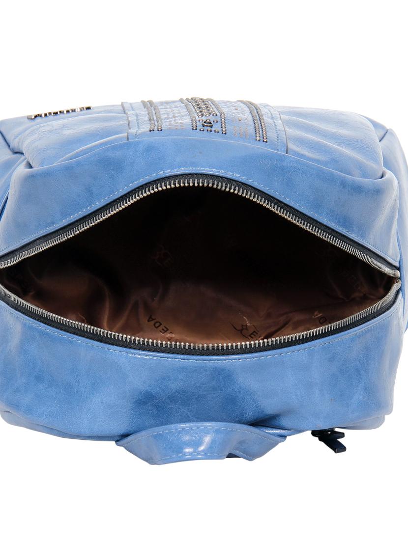 blue leatherette (pu) fashion backpack - 17170032 - Standard Image - 2