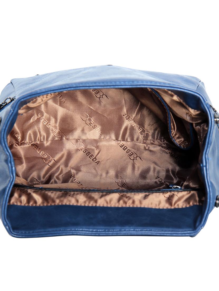 blue leatherette (pu) fashion backpack - 17170035 - Standard Image - 2