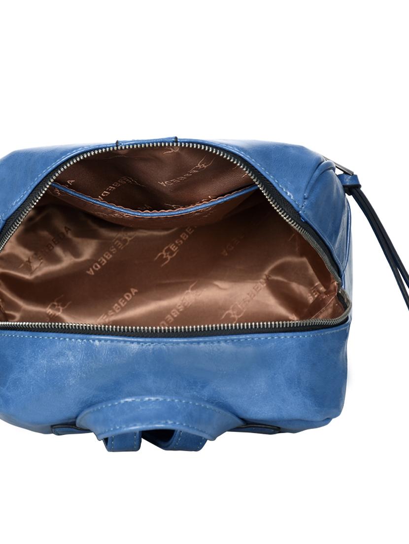 blue leatherette (pu) fashion backpack - 17170044 - Standard Image - 2