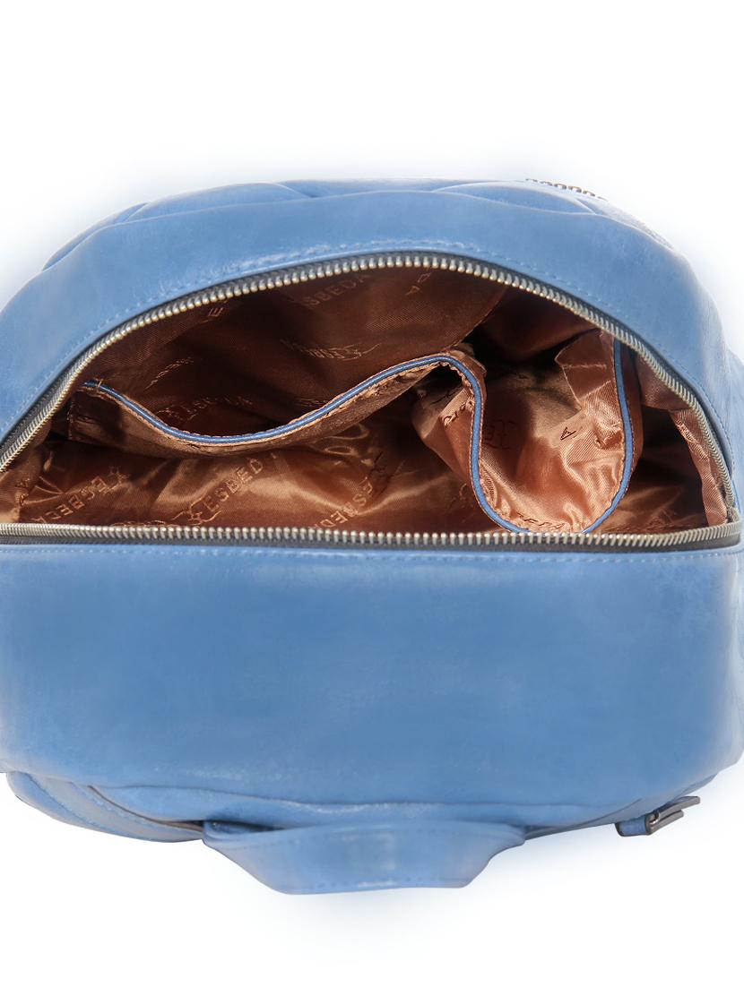 blue leatherette (pu) fashion backpack - 17170047 - Standard Image - 2