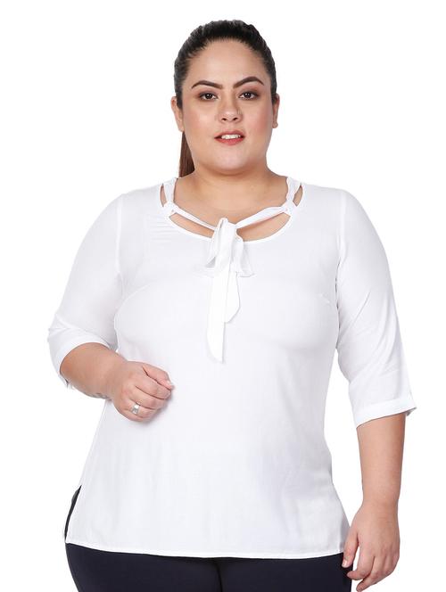 women's straight tie-up neck top - 17170185 -  Standard Image - 0