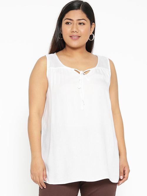 women's tank top tie-up neck top - 17170389 -  Standard Image - 0