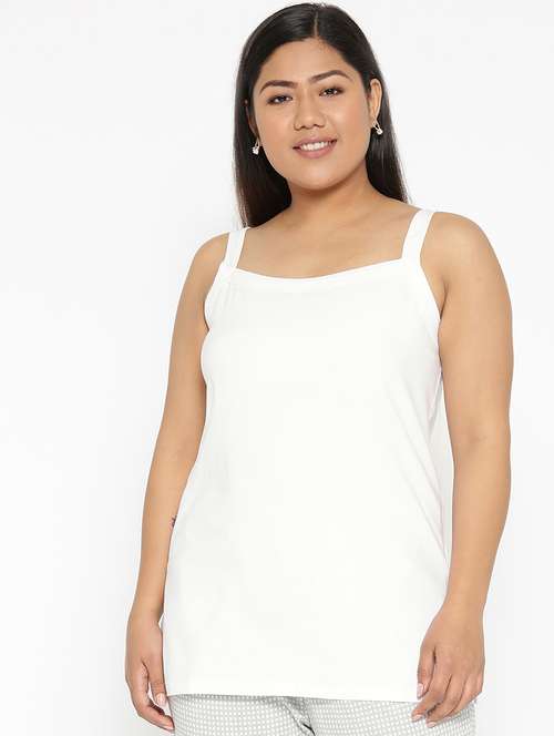 white cotton camisole - 17171937 -  Standard Image - 0