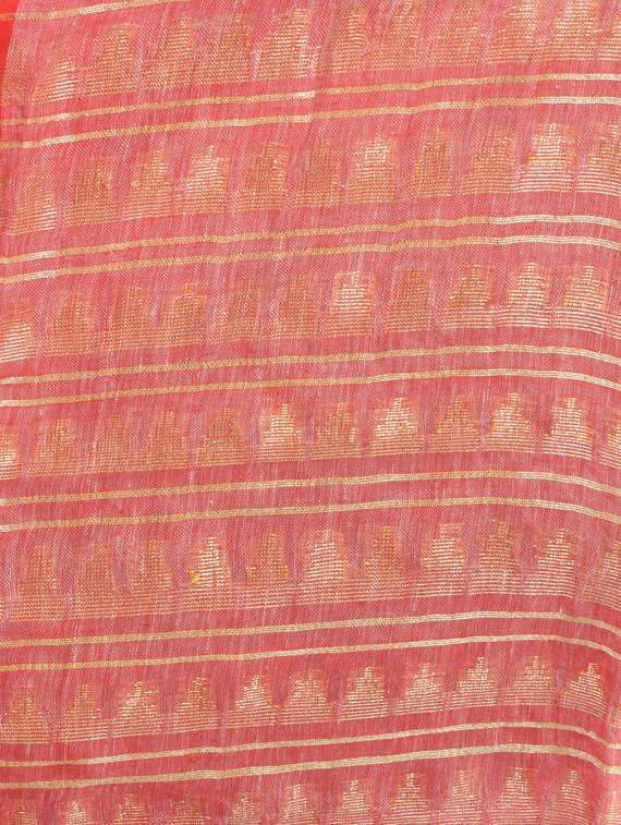 self design handloom saree with blouse - 17181956 -  Standard Image - 2