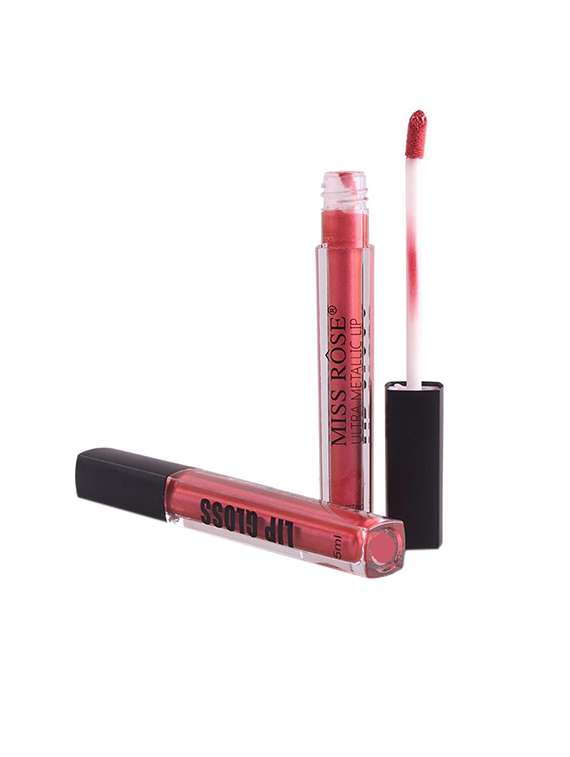 miss rose professional makeup ultra metallic lip gloss shade#29