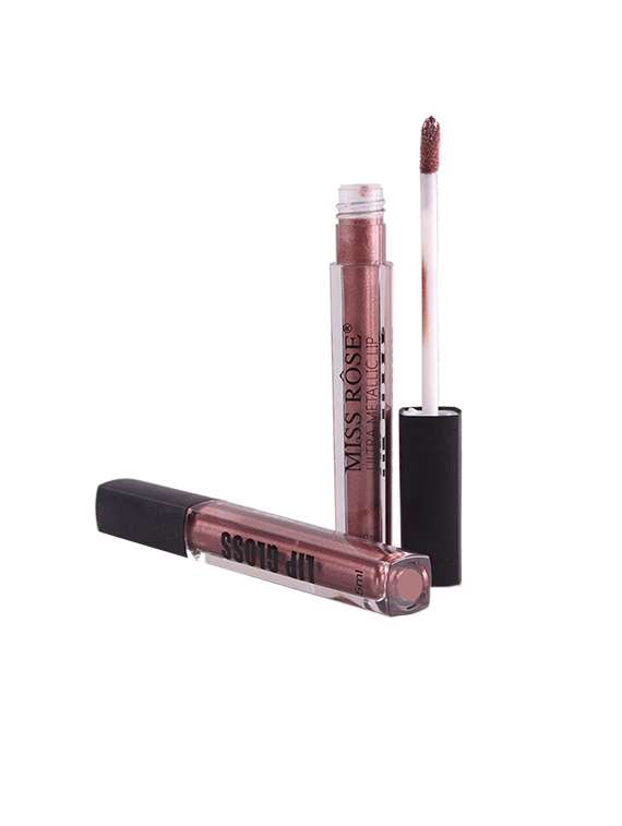 miss rose professional makeup ultra metallic lip gloss shade#36