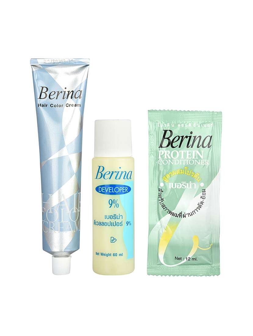berina a41 blue hair color cream 60gm pack of 2
