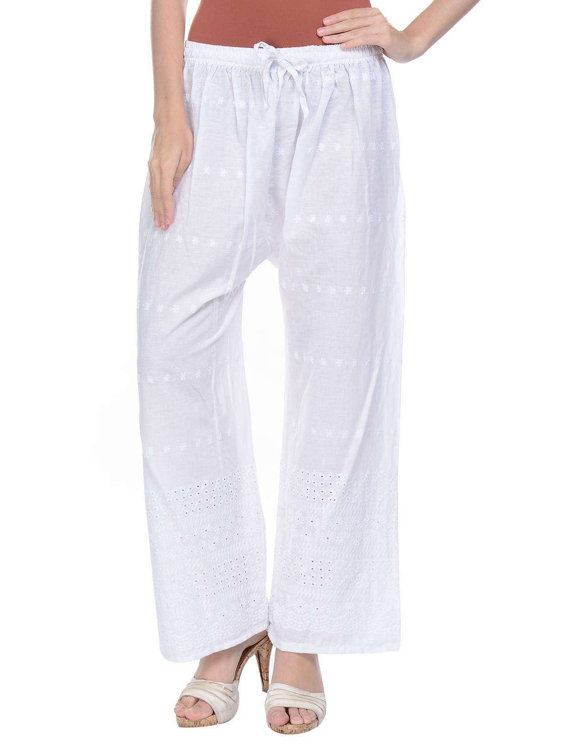 mid rise embroidered palazzo - 17184858 - Zoom Image - 0