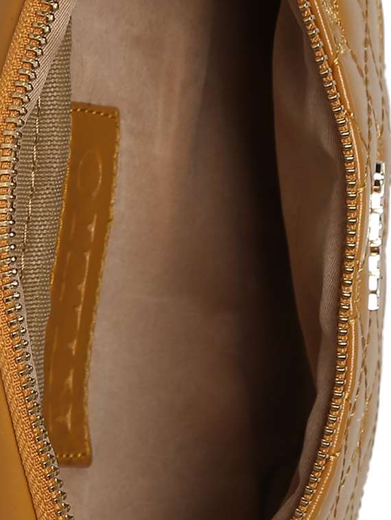 yellow leatherette (pu) regular pouch - 17184937 - Standard Image - 2