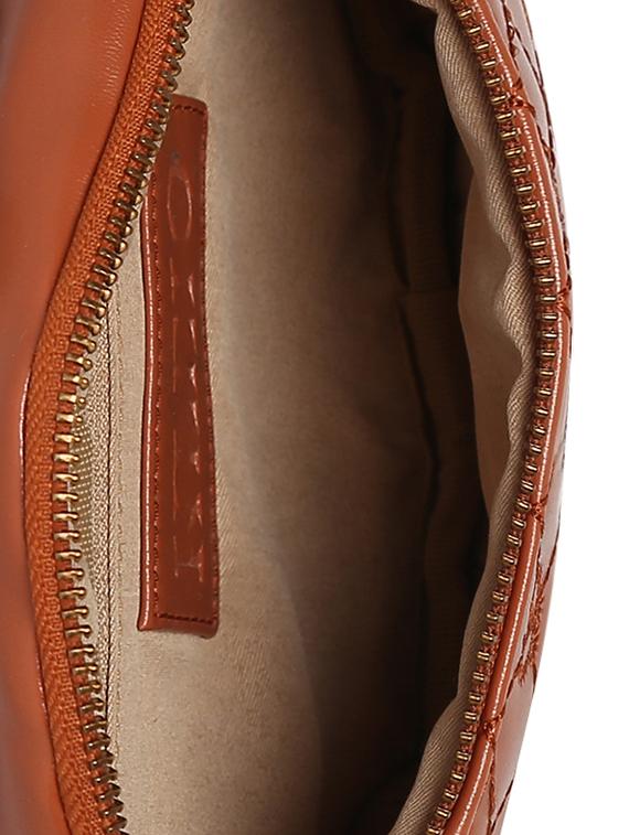 tan leatherette (pu) regular pouch - 17184939 - Standard Image - 2
