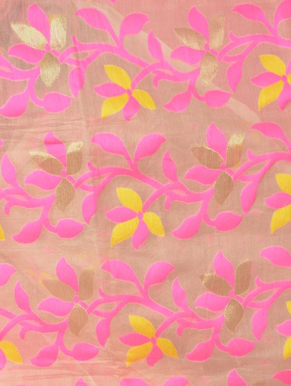 floral jamdani saree - 17189027 - Standard Image - 2