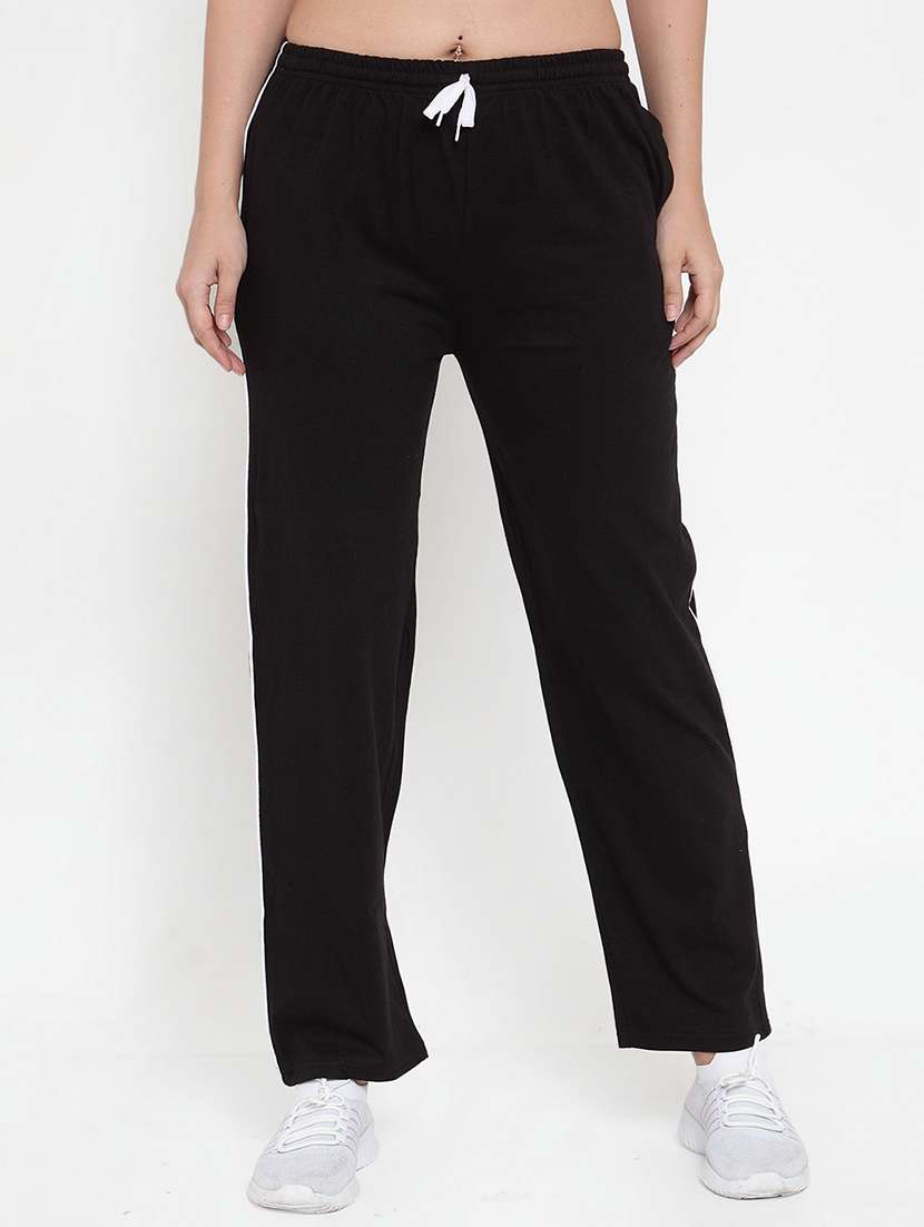 drawstring waist track pants 